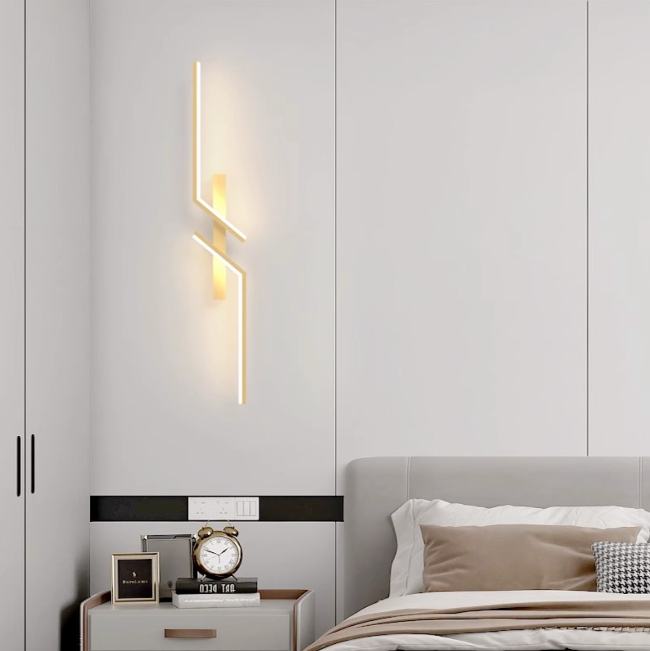 Plafonnier LED Moderne – Design Scandinave Noir pour Salon, Chambre ou Salle à Manger
