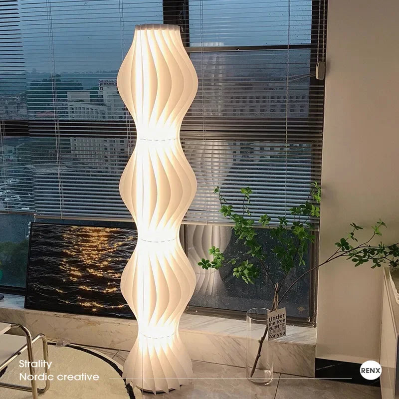 Lampadaire LED Herbe Nordique Moderne – Design Scandinave pour Salon & Chambre
