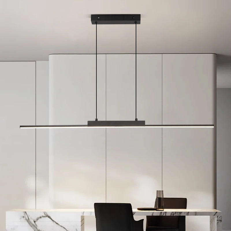 Lampes suspendues modernes simples pour salle à manger, pour cuisine, long lustre, lampe suspendue pour salon, décoration de la maison, éclairage