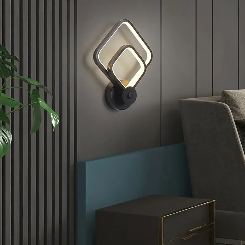 Applique Murale LED Minimaliste – Éclairage Moderne en Fer pour Salon, Couloir ou Chambre