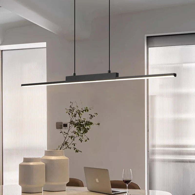 Lampes suspendues modernes simples pour salle à manger, pour cuisine, long lustre, lampe suspendue pour salon, décoration de la maison, éclairage