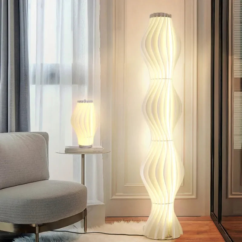 Lampadaire LED Herbe Nordique Moderne – Design Scandinave pour Salon & Chambre