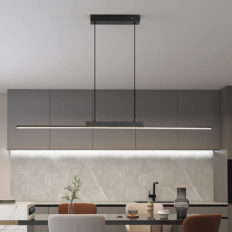 Lampes suspendues modernes simples pour salle à manger, pour cuisine, long lustre, lampe suspendue pour salon, décoration de la maison, éclairage