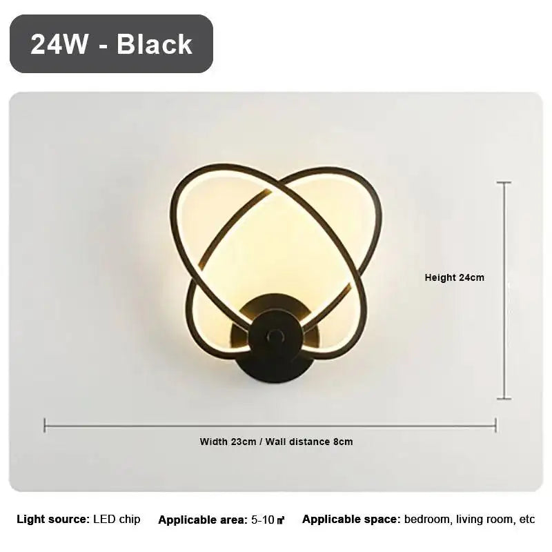 Applique Murale LED Minimaliste – Éclairage Moderne en Fer pour Salon, Couloir ou Chambre
