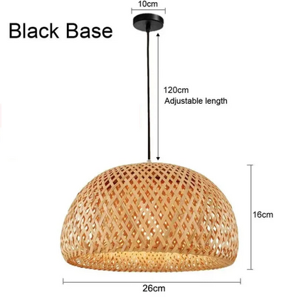 Suspensions Bambou & Rotin – Luminaires Tressés à la Main pour Salle à Manger, Salon ou Chambre