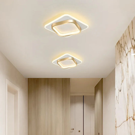 Plafonnier LED Carré Moderne – Leutche & Valo pour Couloir, Escalier, Salle de Bain ou Balcon
