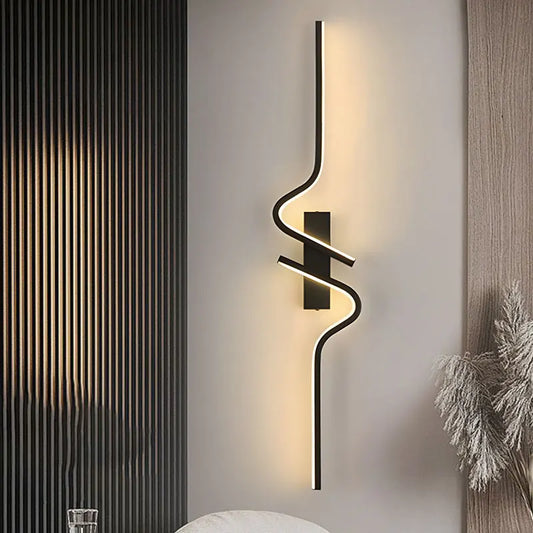 Applique Murale LED Moderne à Bande Longue – Éclairage Haut et Bas pour Chambre, Couloir ou Bureau