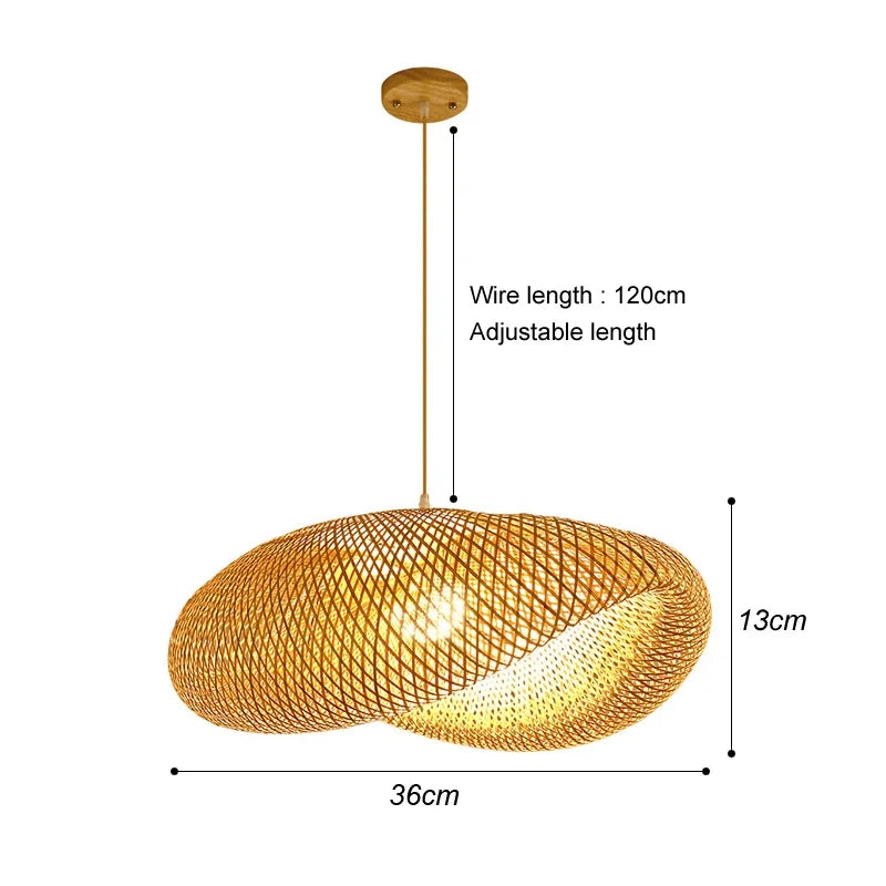 Suspensions Bambou & Rotin – Luminaires Tressés à la Main pour Salle à Manger, Salon ou Chambre