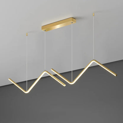 Lustre LED moderne noir pour salLustre LED Moderne Noir & Doré – Suspension Minimaliste pour Salon ou Chambreon, chambre à coucher, luminaire minimaliste, éclairage d'intérieur, décoration de la maison