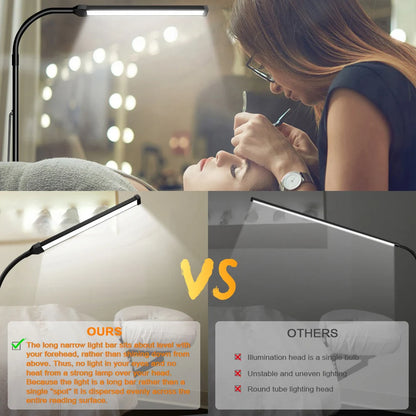 Lampadaire LED à Col de Cygne 360° – Intensité Réglable pour Salon, Chambre ou Bureau