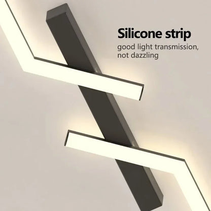 Plafonnier LED Moderne – Design Scandinave Noir pour Salon, Chambre ou Salle à Manger