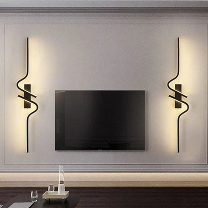 Applique Murale LED Moderne à Bande Longue – Éclairage Haut et Bas pour Chambre, Couloir ou Bureau