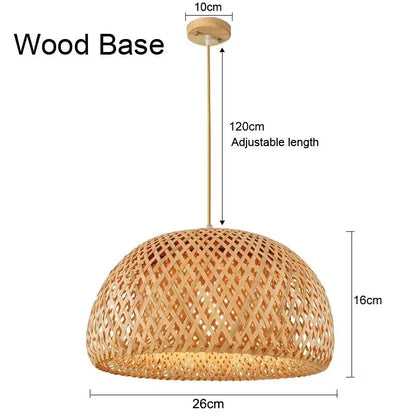 Suspensions Bambou & Rotin – Luminaires Tressés à la Main pour Salle à Manger, Salon ou Chambre