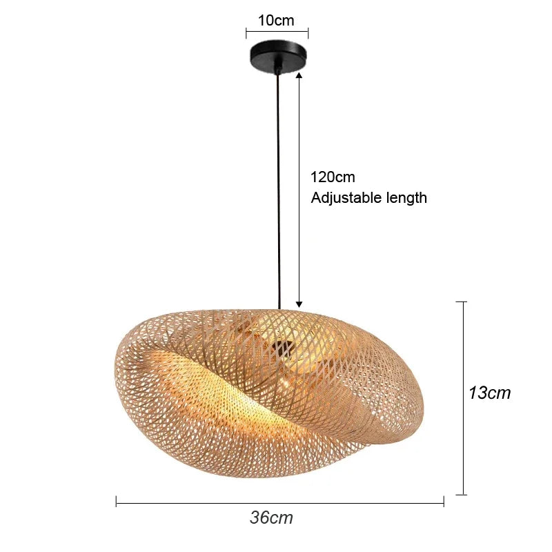 Suspensions Bambou & Rotin – Luminaires Tressés à la Main pour Salle à Manger, Salon ou Chambre