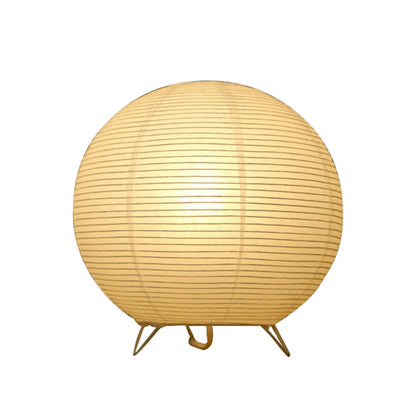 Lanterne nordique en papier Lampe de table Style japonais Moderne, Lampe de Chevet, Lampe de Nuit Blanche Chaude en LED Veilleuse