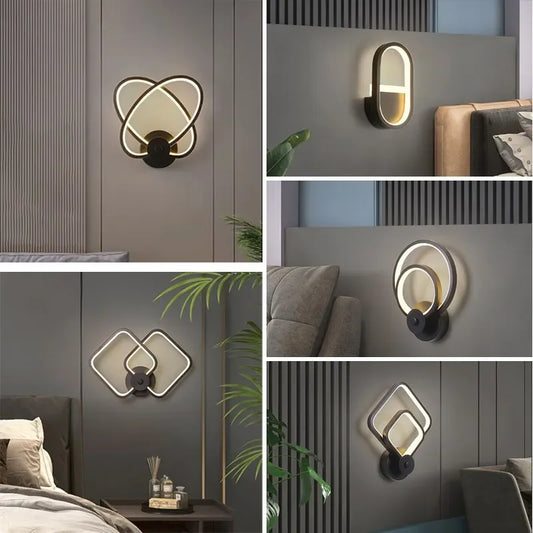 Applique Murale LED Minimaliste – Éclairage Moderne en Fer pour Salon, Couloir ou Chambre